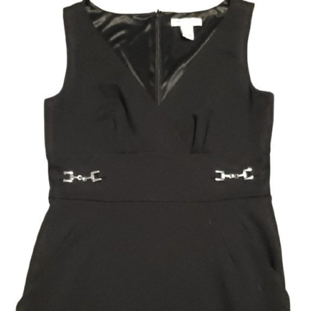 [White House Black Market]Stretch V-neck Dress-Sz8 - Picture 2 of 5